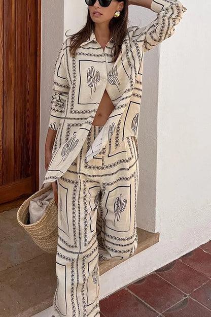 Abstract Geometric Line Printing 2-Piece Set