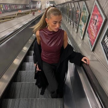 CLARA | BURGUNDY TOP