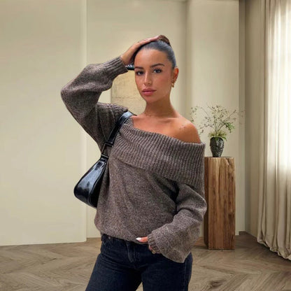 PHILLY OFF-SHOULDER SWEATER