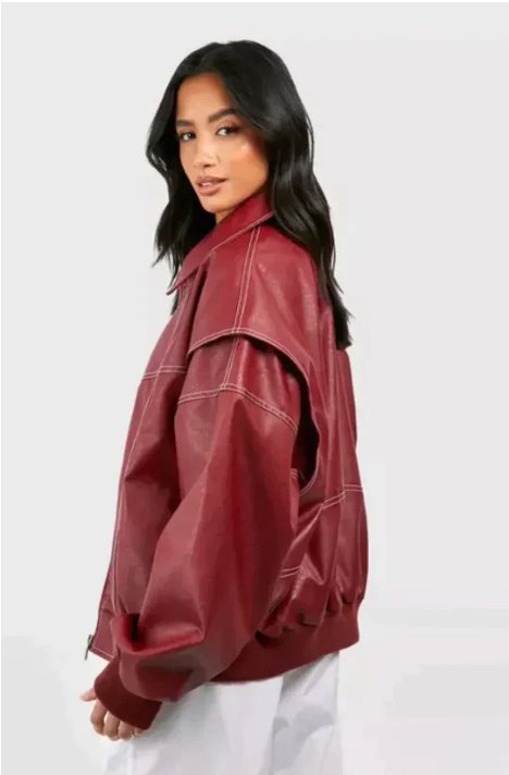 TATE | LEATHER OVERSIZED JACKET